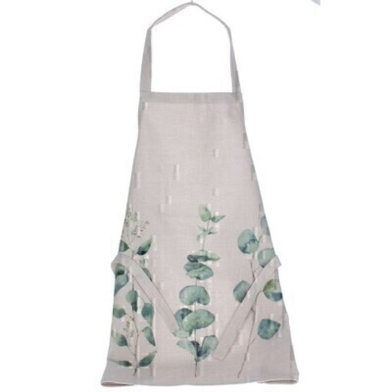 Eucalyptus Print Fabric Apron By Gisela Graham